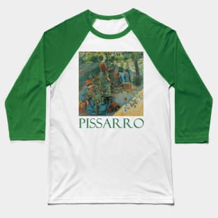 Apple Picking by Camille Pissarro Baseball T-Shirt